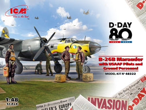 B-26B MARAUDER WITH USAAF PILOTS AND GROUND PERSONNELL KIT 1:48