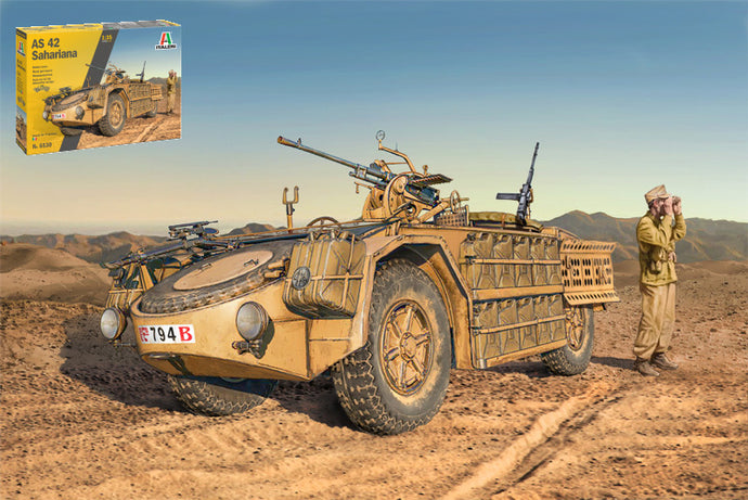FIAT SAHARIANA AS42 CAMIONETTA TANK MILITARY ITALY 1942 / 1:35