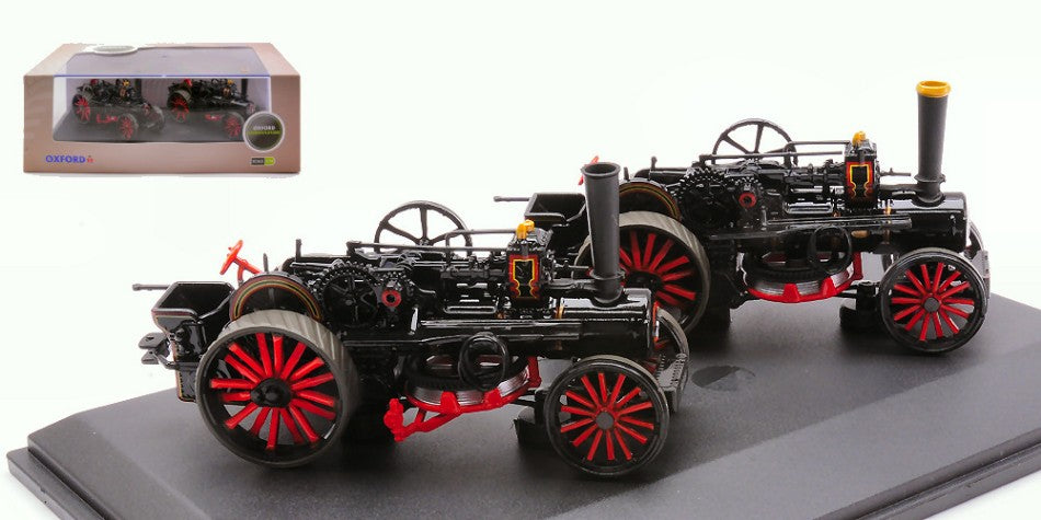 TRATTORI FOWLER BB1 PLOUGHING ENGINE x 2 MASTER & MISTRESS 1:76