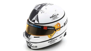 BELL HELMET F1 CASCO HELMET WILLIAMS FW45 TEAM WILLIAMS RACING N 23 BRITISH GP 2023 ALEXANDER ALBON WHITE BLACK 1:5