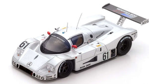 MERCEDES BENZ SAUBER C9 5.0L TURBO V8 TEAM SAUBER MERCEDES N 61 2nd 24h LE MANS 1989 M.BALDI - K.ACHESON - G.BRANCATELLI SILVER 1:18