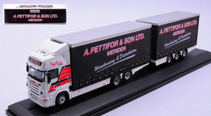 AUTOARTICOLATO SCANIA TOPLINE DRAWBAR A.PETTIFOR & SON LTD 1:76