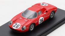 Indlæs billede til gallerivisning FERRARI 250LM COUPE N 26 1000km PARIS 1966 DAVID PIPER - MIKE PARKES RED 1:43