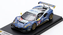 Indlæs billede til gallerivisning FERRARI 488 GT3 EVO 3.9L TURBO V8 HELLA PAGID RACING ONE GMBH TEAM N 14 24h NURBURGRING 2022 JEROEN BLEEKEMOLEN - CHRISTIAN KOHLHAAS - NICK FOSTER - JULES SZYMKOWIAK BLUE WHITE 1:43