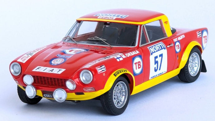 FIAT 124 ABARTH RALLY 1000 LAKES RALLY 1974 OKSALA-AHO 1:43