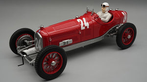 Alfa Romeo P3 TIPO B #24 TAZIO NUVOLARI ITALIAN GP MONZA 1932 + FIGUUR rød 1:18