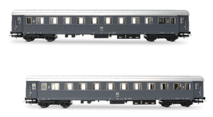 FS 2 CARROZZE TIPO 1946 2a CLASSE 1 C/RISTORO EP.IVa 1:87
