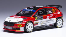 Indlæs billede til gallerivisning Skoda FABIA RS RALLY2 #26 INGRAM/McKILLOP RALLY MONTE CARLO 2024 rød/hvid/sort 1:43