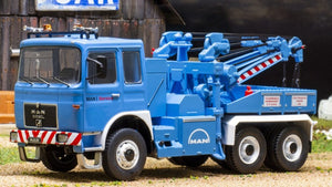 Man F8 26.281 TOW TRUCK blå/hvid/lyserød 1:43