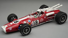 Indlæs billede til gallerivisning Lotus 38 #18 AL UNSER INDY 500 1966 + FIGUUR rød/hvid 1:18