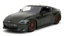 Indlæs billede til gallerivisning Nissan 350Z 2023 - FAST &amp; FURIOUS mørk grøn/sort 1:24