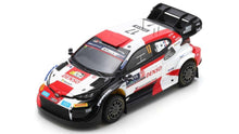 Indlæs billede til gallerivisning TOYOTA YARIS GR HYBRID RALLY1 TEAM TOYOTA GAZOO RACING WRT N 17 WINNER RALLY SAFARI 2023 SEBASTIAN OGIER - VINCENT LANDAIS WHITE RED BLACK 1:43