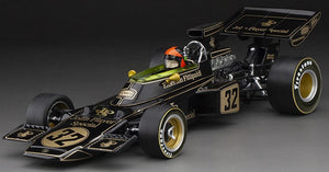 Lotus 72D #32 E.FITTIPALDI FORMULA 1 GP BELGIUM 1972 sort/guld 1:18