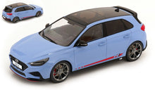 Indlæs billede til gallerivisning Hyundai i30 N 2021 lys blå/rød 1:18