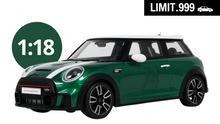 Indlæs billede til gallerivisning MINI COOPER F56 JCW JOHN COOPER WORKS 2023 BRITISH RACING GREEN 1:18