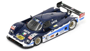 COUGAR C 26 S #47 TROLLE/BOURDONNAIS/BRAND 24H LE MANS 1991 mørk blå/hvid/blå 1:43