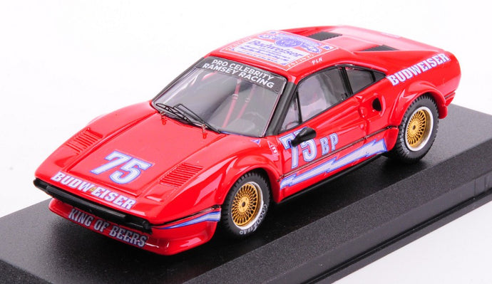 FERRARI 308GTB SCCA N 75 TRANS-AM CHAMPIONSHIP 1978 PAUL NEWMAN RED 1:43