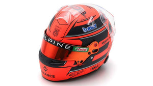ESTEBAN OCON HELMET 2024 rød/sort 1:5