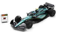 Indlæs billede til gallerivisning ASTON MARTIN ARAMCO COGNIZANT F1 TEAM AMR23 #14 FERNANDO ALONSO 2nd DUTCH GP 2023 + PITBOARD grøn/sort/gul 1:43