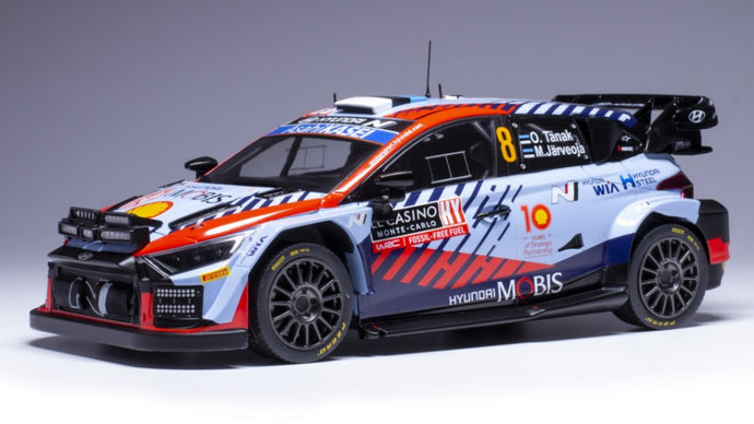 HYUNDAY i20 N WRC N.8 RALLY MONTE CARLO 2024 TANAK-JARVEOJA 1:18
