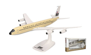 Boeing 707-300 Braniff beige/hvid 1:144