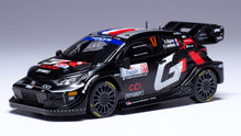 Indlæs billede til gallerivisning TOYOTA YARIS GR RALLY1 HYBRID TEAM TOYOTA GAZOO RACING WRT N 17 WINNER RALLY CROATIA 2024 SEBASTIEN OGIER - VINCENT LANDAIS BLACK 1:43