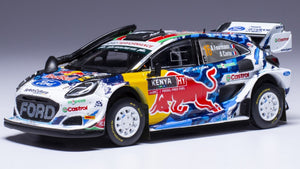 Ford PUMA RALLY1 #16 FOURMAUX/CORIA SAFARI RALLY KENYA 2024 hvid/blå/rød/gul 1:43