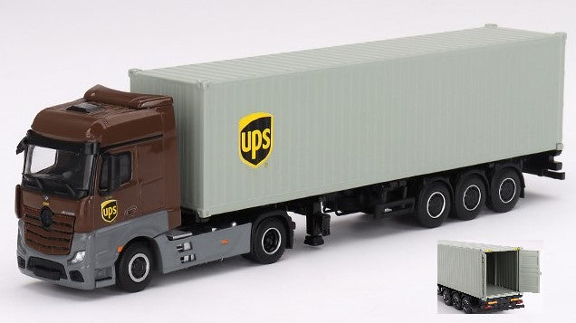 MERCEDES ACTROS WITH 40' CONTAINER UPS EUROPE 2023 1:64