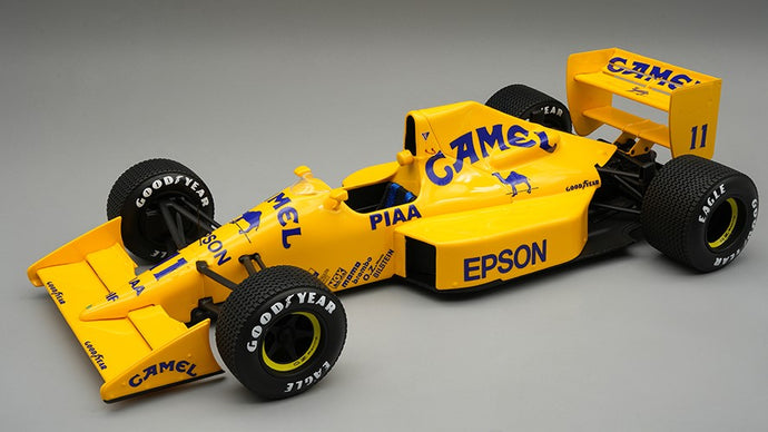 LOTUS 101 N.11 CANADA GP 1989 N.PIQUET RAIN TYRES  C/VETRINA 1:18