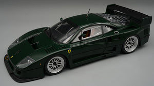 FERRARI F40 LM 1996 PRESS VERSION DARK ENGLISH GREEN C/VETRINA
