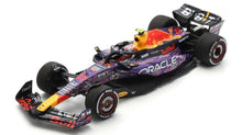 Indlæs billede til gallerivisning RED BULL F1 RB19 TEAM ORACLE RED BULL RACING N 11 3rd LAS VEGAS USA GP 2023 SERGIO PEREZ PURPLE YELLOW RED 1:43