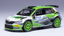 Indlæs billede til gallerivisning Skoda FABIA RALLY2 EVO #1 KOPECKY/HLOUSEK WINNER RALLY BOHEMIA 2021 hvid/grøn/grå 1:43