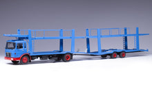 Indlæs billede til gallerivisning MAN 19.320 TRUCK CAR TRANSPORTER 1970 BLUE RED 1:43