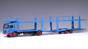 Man F7 AUTOTRANSPORTER 1970 blå/rød 1:43