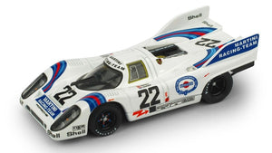 PORSCHE 917K 4.9L TEAM MARTINI RACING N 22 WINNER 24h LE MANS 1971 HELMUT MARKO - GIJS VAN LENNEP WHITE BLUE RED 1:43