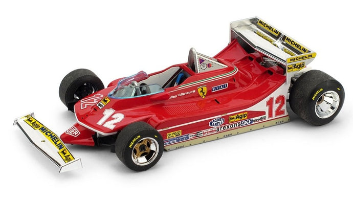 FERRARI F1 312T4 N 12 MONACO GP 1979 GILLES VILLENEUVE RED 1:43