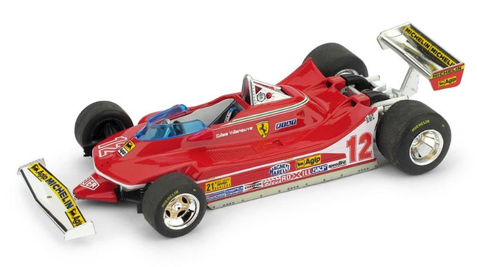 FERRARI F1 312T4 N 12 WINNER USA OVEST GP 1979 GILLES VILLENEUVE RED 1:43