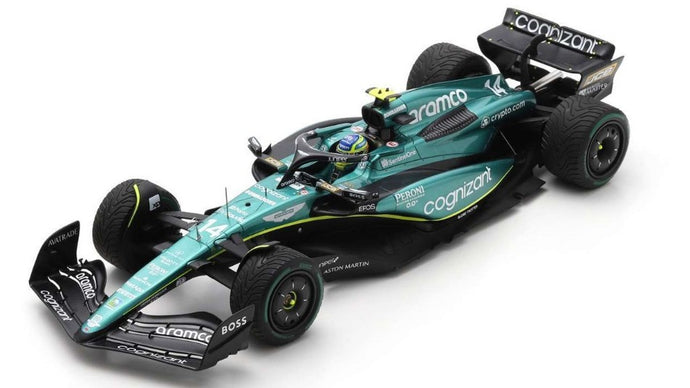 ASTON MARTIN AMR23 N.14 2nd MONACO GP 2023 FERNANDO ALONSO 1:18