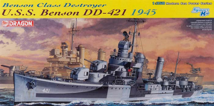U.S.S. NAVE BENSON DD-421 BENSON CLASS DESTROYER 1945 KIT 1:350