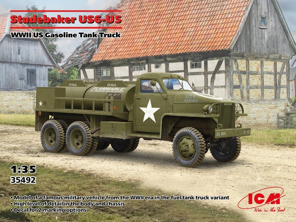 STUDEBAKER US6-U5 WWII US GASOLINE TANK TRUCK KIT 1:35