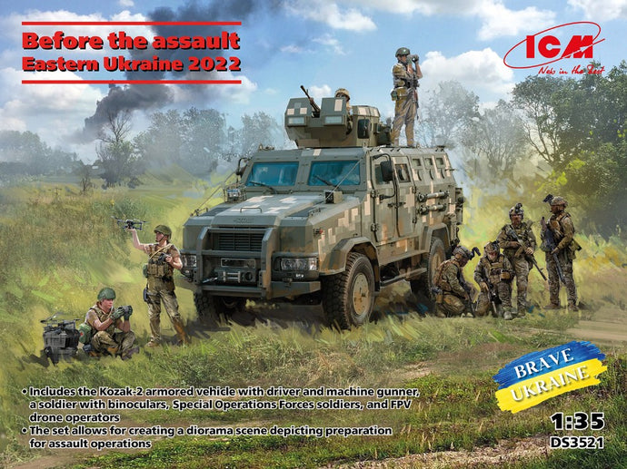BEFORE THE ASSAULT. EASTERN UKRAINE 2022 KIT 1:35