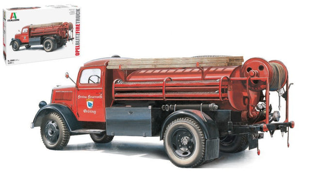 OPEL BLITZ TANKER TRUCK FIRE ENGINE 1952 / 1:24