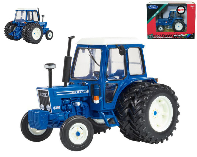 FORD USA 7600 TRACTOR 1969 BLUE WHITE 1:32
