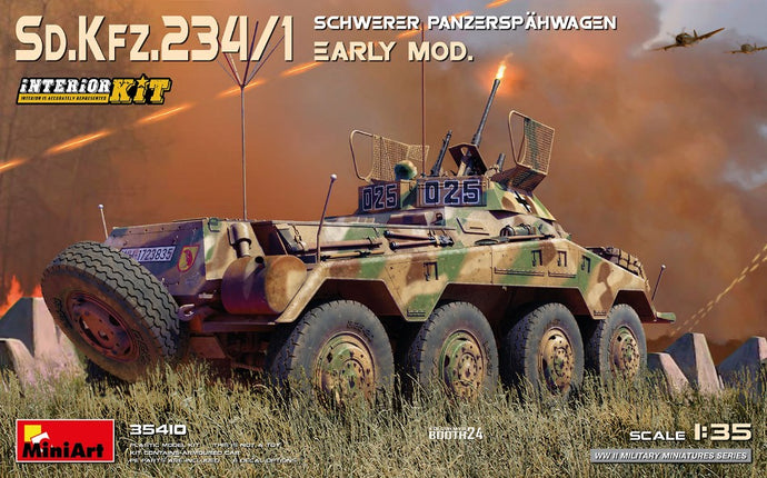 Sd.Kfz.234/1 SCHWERER PANZERSPAHWAGEN (2cm) EARLY MOD.INTERIOR KIT 1:35