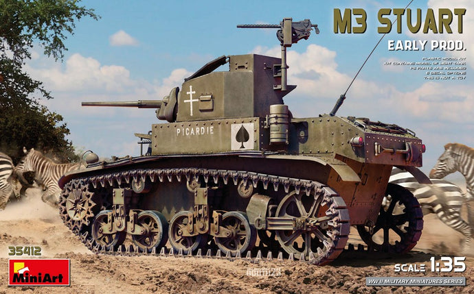 TANK M3 STUART MILITARY 1945 / 1:35