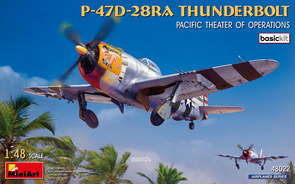 P-47D-28RA THUNDERBOLT PACIFIC THEATER OF OPERATIONS KIT 1:48