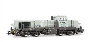 FS MERCITALIA S T DIESEL LOCOMOTIVE VOSSLOH DE 18 GREY LIVERY EP.VI 1:87