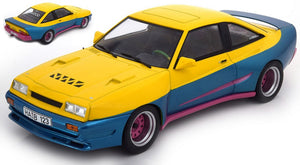 OPEL MANTA B MATTING YELLOW/BLUE 1:18