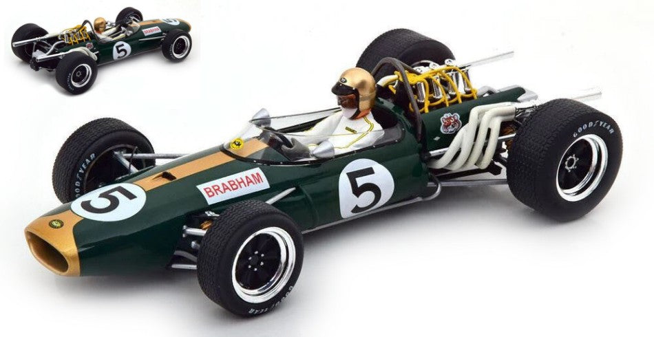 BRABHAM BT20 N.5 GP MEXICO 1966 J.BRABHAM 1:18
