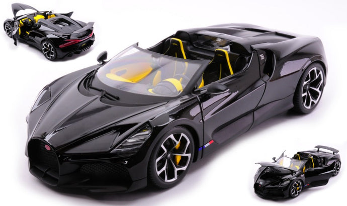 BUGATTI W16 MISTRAL CABRIOLET BLACK 1:18